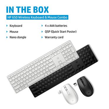 HP 650 Wireless Keyboard and M