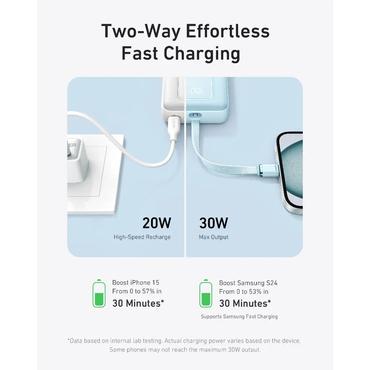 Anker Zolo 10000 mAh Tr&aring;dl&oslash;s opladning Sort