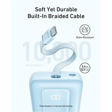 Anker Zolo 10000 mAh Tr&aring;dl&oslash;s opladning Sort