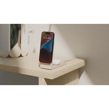 Native Union Rise 2-In-1 Qi2 Smartphone Lys gr&aring; Tr&aring;dl&oslash;s opladning Indend&oslash;rs