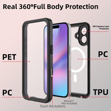 4smarts H&uuml;lle mobiltelefon etui 16 cm (6.3") Cover Sort, Transparent