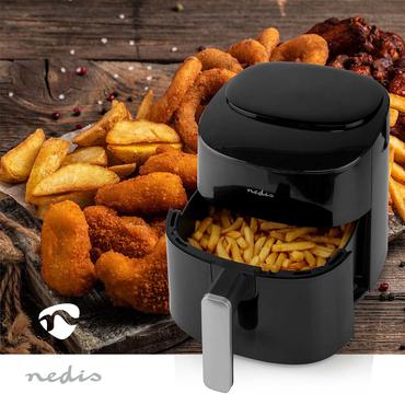 Nedis Hot Air Fryer | 4,2 l | Timer: 240 min | Number of presetprograms: 8 | Digital | Black