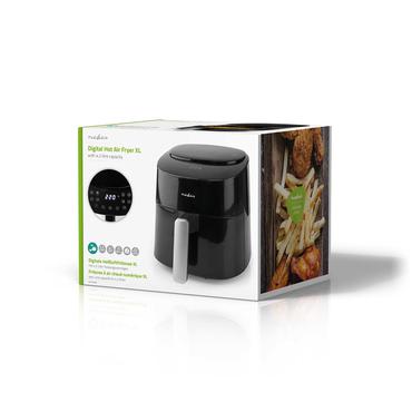 Nedis Hot Air Fryer | 4,2 l | Timer: 240 min | Number of presetprograms: 8 | Digital | Black