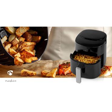 Nedis Hot Air Fryer | 4,2 l | Timer: 240 min | Number of presetprograms: 8 | Digital | Black