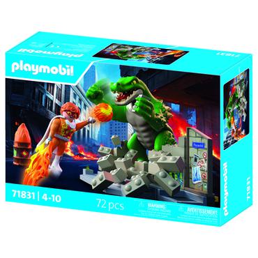 PLAYMOBIL Helden-Showdown mit der Riesenechse - 71831