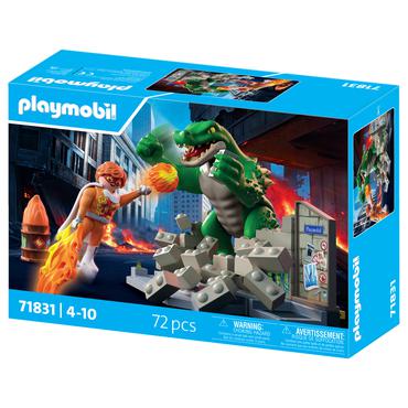 PLAYMOBIL Helden-Showdown mit der Riesenechse - 71831