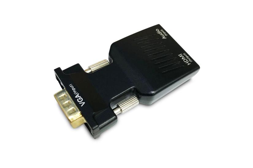 Savio CL-145 VGA to HDMI converter Audio Full HD Black - Audio/Multimedia