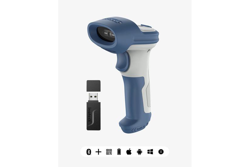 Inateck Scanner - Bluetooth, Wired, Wireless - CMOS - 5 V - 84 mm - 0-50°C - 194 g