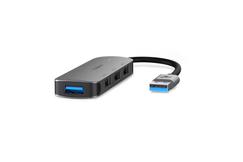 Nedis USB Hub, 5 Gbps - Grey
