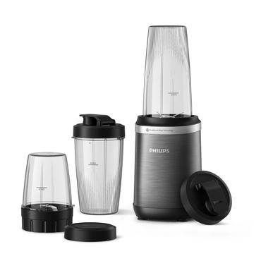 Philips HR2767/00 Blender, 1000 W, 300 ml Tritan-bägare, 1,2 L Tritan-mugg, 6-stjärnigt blad, 2-stjärnigt blad, Svart metall och svart.