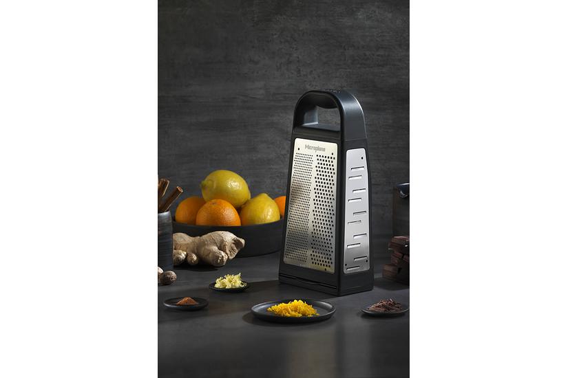 Microplane 34019 rivejern Boks rivejern Sort, Satin stål