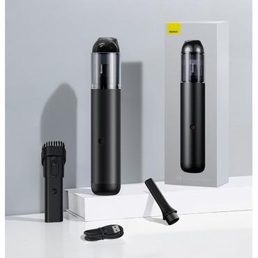 Baseus A3 h&aring;ndholdt st&oslash;vsuger Sort Posel&oslash;s