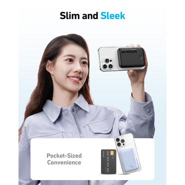 Anker 322 MagGo 5000 mAh Trådløs opladning Sort