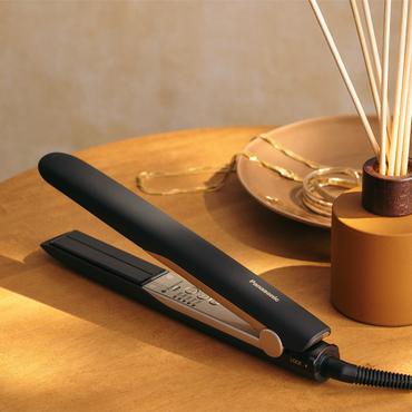 Panasonic EH-HS0E-K825 Nanoe-plattång, keramiska plattor, svart/kräm