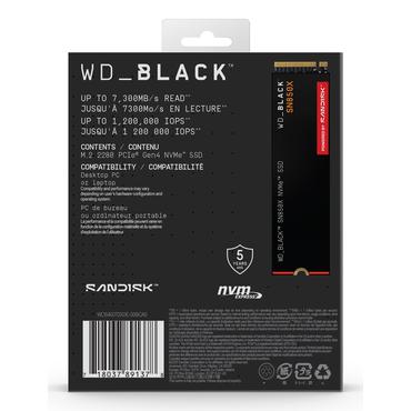 WD_BLACK SN850X NVMe SSD WDS400T2X0E - 4 TB - PCIe 4.0 x4 (NVMe)