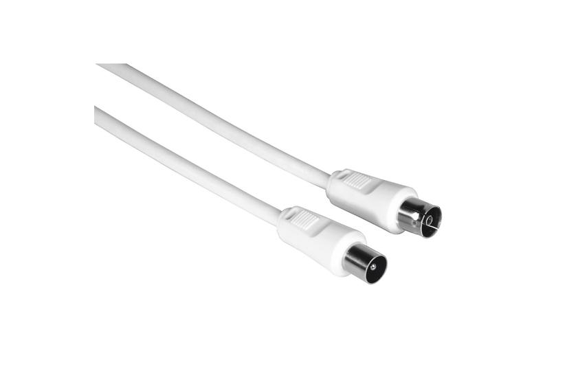 Hama 00205028 koaxial kabel 1,5 m Koaksial Hvid