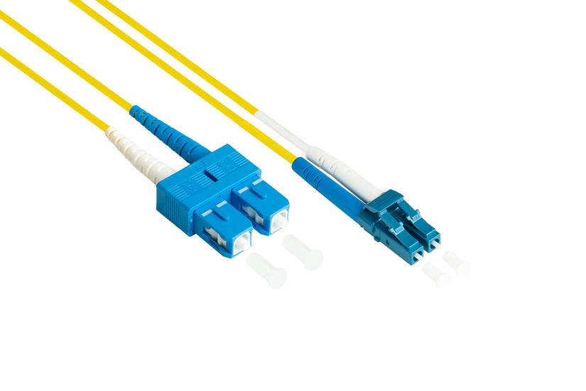 Good Connections Fiberkabel - 10 m - OS2 - UPC - UPC - Enläge - Gul