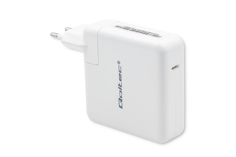 Qoltec str&ouml;madapter - snabb - 24 pin USB-C - 96 Watt