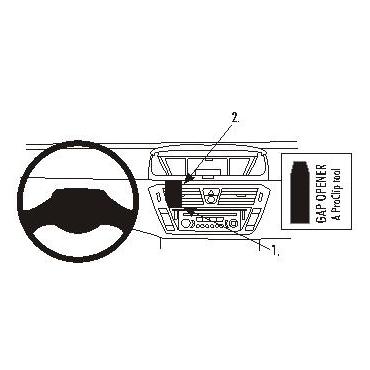 Brodit ProClip Center mount - montering för mobiltelefon