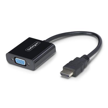 StarTech.com HDMI to VGA Adapter, 1080p, Active Video Converter - videokort - HDMI/VGA/ljud - 18.95 cm