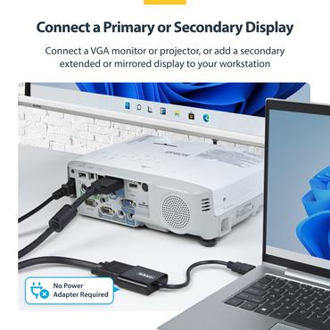 StarTech.com HDMI to VGA Adapter, 1080p, Active Video Converter - videokort - HDMI/VGA/ljud - 18.95 cm