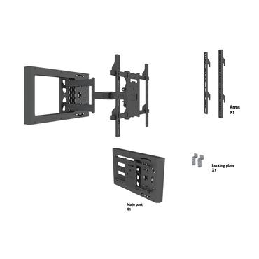 Multibrackets M Hospitality Flexarm with STB Enclosure konsol - f&ouml;r LCD-display - svart