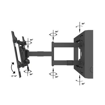 Multibrackets M Hospitality Flexarm with STB Enclosure konsol - f&ouml;r LCD-display - svart