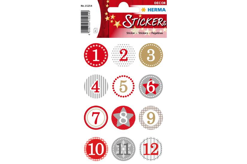 HERMA 15254 dekorativt klisterm&aelig;rke Papir Flerfarvet Permanent 24 stk