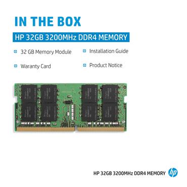 HP - 32GB - DDR4 RAM - 3200MHz - SO DIMM 260-PIN - Ikke-ECC