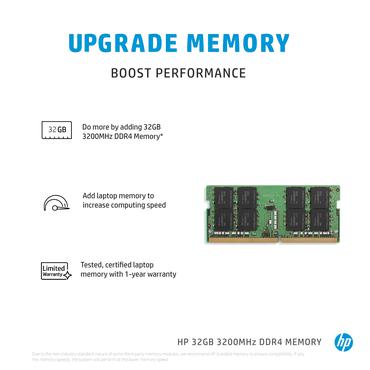 HP - 32GB - DDR4 RAM - 3200MHz - SO DIMM 260-PIN - Ikke-ECC
