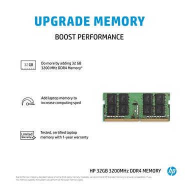 HP - 32GB - DDR4 RAM - 3200MHz - SO DIMM 260-PIN - Ikke-ECC