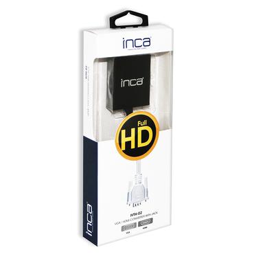 Inca IVTH-02 Videokabel-Adapter 0,2 m HDMI Typ A (Standard) VGA (D-Sub) Wei&szlig; (IVTH-02)