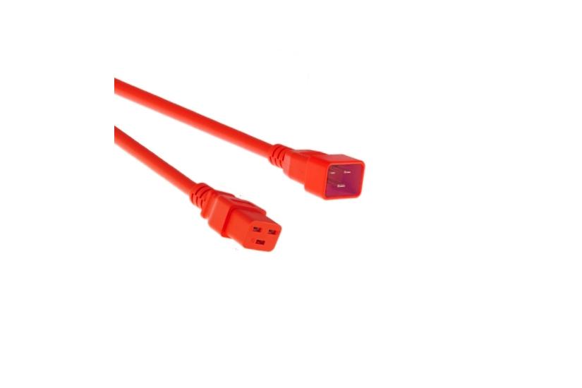 Strømkabel Rød C20-C19