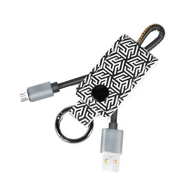 Logilink USB 2.0-Kabel, USB-A zu Micro-USB Schl&Atilde;&frac14;sselr. 0,22m