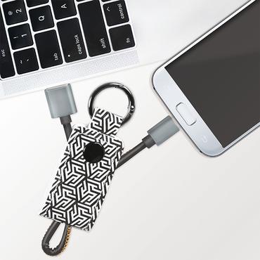 Logilink USB 2.0-Kabel, USB-A zu Micro-USB Schl&Atilde;&frac14;sselr. 0,22m