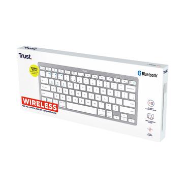 Trust - tastatur - QWERTY - USA - sølv Indgangsudstyr