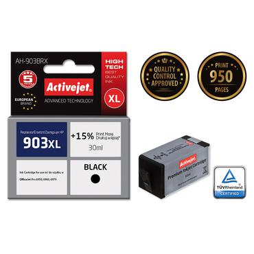 Activejet AH-903BRX Bl&aelig;k (erstatning HP 903XL T6M15AE; Premium; 30 ml; sort)