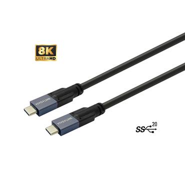 VivoLink - USB Type-C kabel - 24 pin USB-C til 24 pin USB-C - 7.5 m