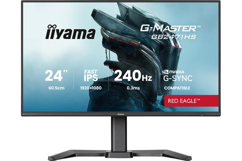 iiyama G-MASTER GB2471HS-B1 computersk&aelig;rm 60,5 cm (23.8") 1920 x 1080 pixel Fuld HD Sort