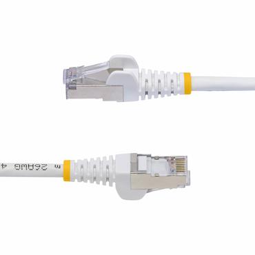 StarTech.com 50cm White CAT8 Ethernet Cable, Snagless, S/FTP, 25G/40G - patch-kabel - 50 cm - vit