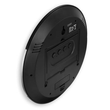 Hama Ischia Radiostyret ur Rund Sort, S&oslash;lv