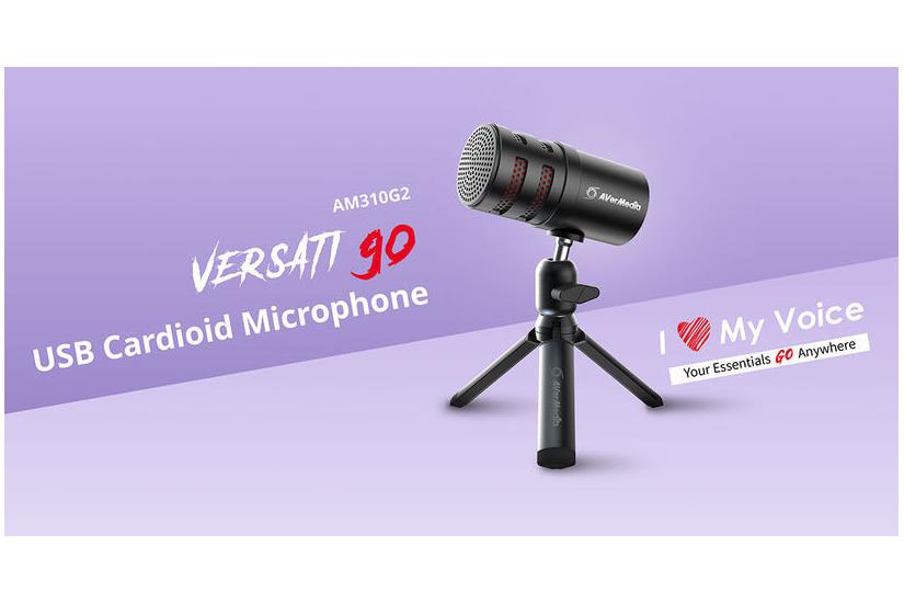 Avermedia Mikrofon - USB Type-C - Kardioid - Svart - 5 - 20 - 20000 Hz