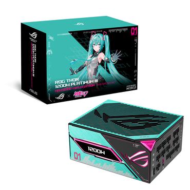 ASUS ROG -THOR-1200P3-MIKU enhed til strømforsyning 1200 W 20+4 pin ATX ATX Flerfarvet