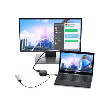 Dell Mobile Adapter DA300 - dockningsstation - USB-C - VGA, HDMI, DP - GigE