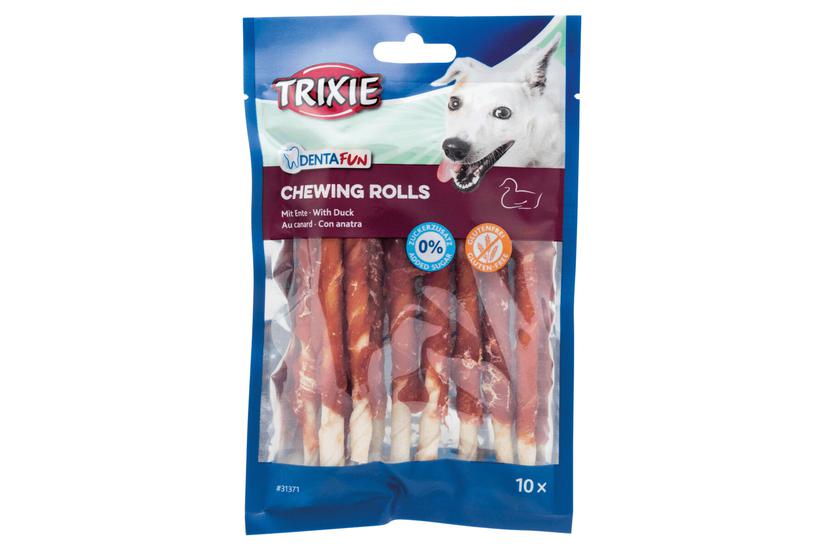 TRIXIE Denta Fun Duck Chewing Rolls Hund Snacks And 80 g
