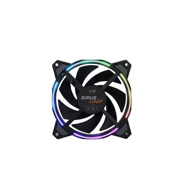 InWin Sirius Loop RGB PWM LÃÂ¼fter 3er Pack inkl. RGB-Controller - 120 mm, schwarz
