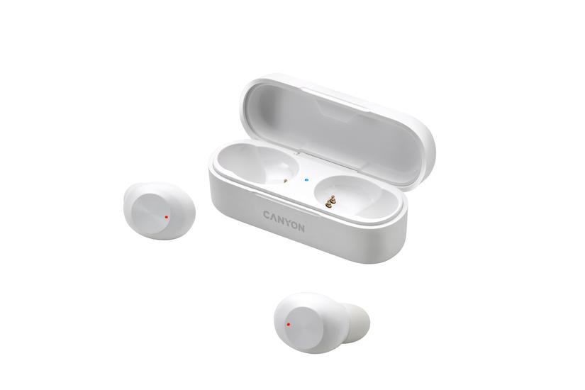 Canyon CNE-CBTHS1W Kopfhörer & Headset Kabellos im Ohr Anrufe/Musik USB Typ-C Bluetooth Weiß (CNE-CBTHS1W)