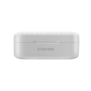 Canyon CNE-CBTHS1W Kopfhörer & Headset Kabellos im Ohr Anrufe/Musik USB Typ-C Bluetooth Weiß (CNE-CBTHS1W)