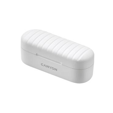 Canyon CNE-CBTHS1W Kopfhörer & Headset Kabellos im Ohr Anrufe/Musik USB Typ-C Bluetooth Weiß (CNE-CBTHS1W)