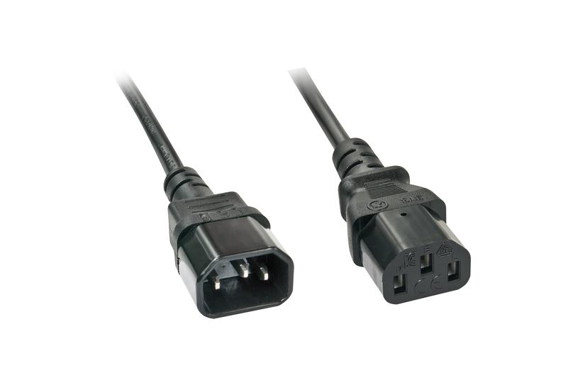Lindy - str&ouml;mkabel - IEC 60320 C13 till IEC 60320 C14 - 5 m